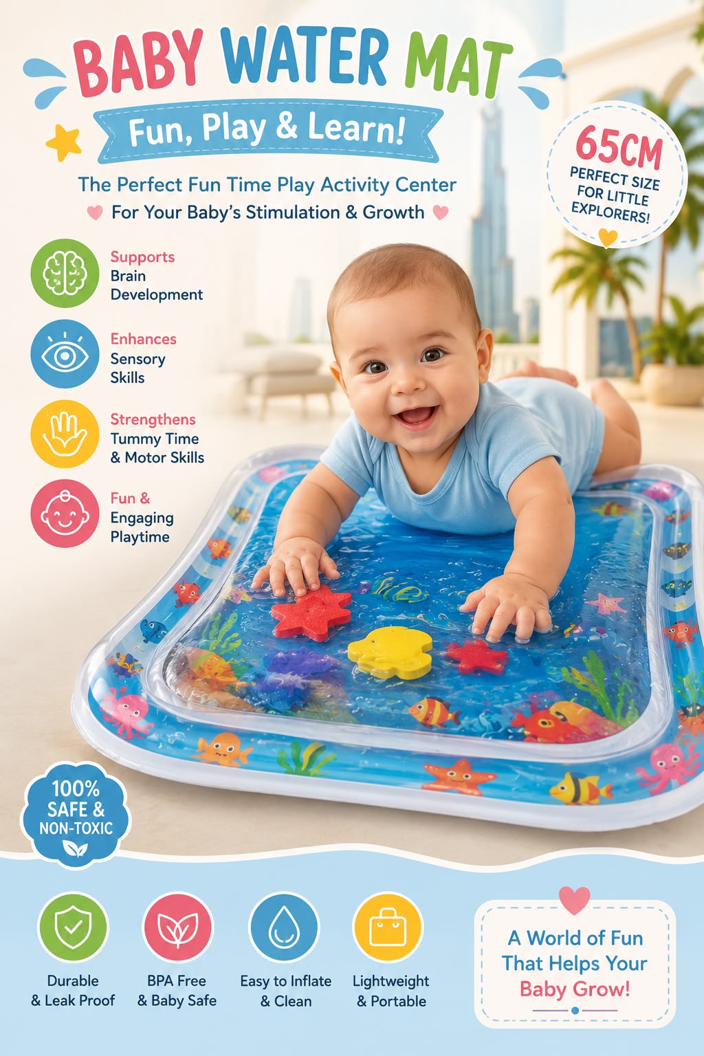 Baby Sensory Water play Mat Every Mom Needs